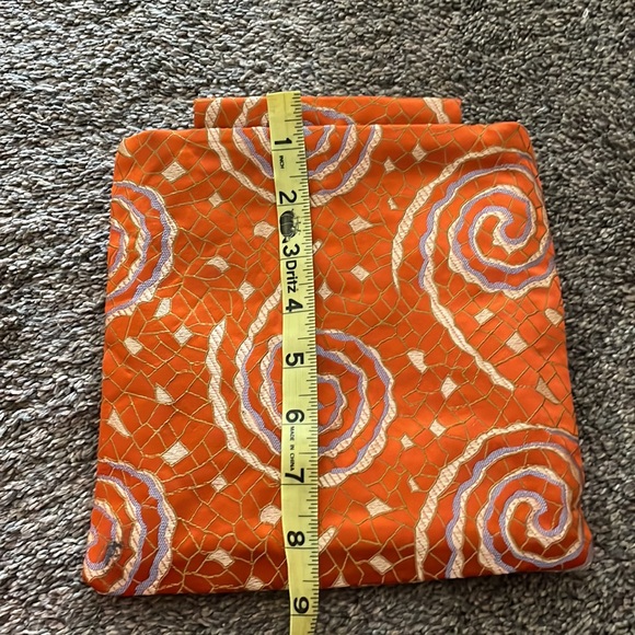 Asian Silk Design Snap Clutch - Picture 3 of 5